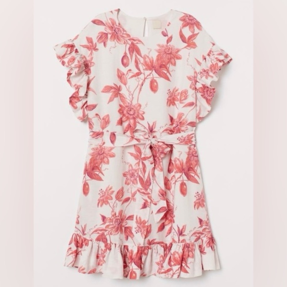 NEW limited edition H&M premium mini linen dress